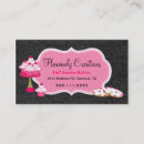 Recherche de damassé rose et noire cartes visite Customer