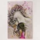 Recherche de peintures de cheval puzzles Aquarelle