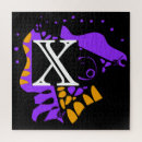 Recherche de lettre x puzzles Monogramme