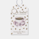 Recherche de baby shower étiquettes cadeau Aquarelle