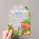 Recherche de partie de hawaï invitations Flamant rose
