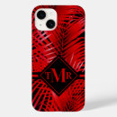 Recherche de feuille rouge iphone coques Palmiers