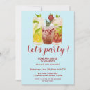 Recherche de verre de cocktail invitations Fête estivale