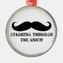 Recherche de moustache drôle ornements Noël
