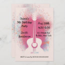 Recherche de guitare anniversaire invitations Violet