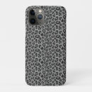 Recherche de empreinte de léopard noir iphone coques Élégant