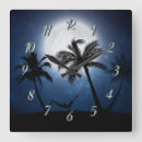 Recherche de silhouette de palmier horloges Palmiers