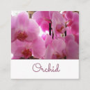 Zoek naar orchidee bloemen visitekaartjes Orchideeën