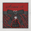 Recherche de bonbon rouge et noir 16 invitations Partie