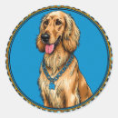 Recherche de portrait de chien autocollants Illustration