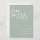 Zoek naar sage green wedding save the dates Modern