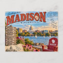 Zoek naar madison briefkaarten Wisconsin state capitol