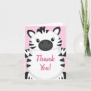 Zoek naar roze zebra kaarten Schattig