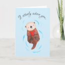 Recherche de loutre vœux cartes D'anniversaire de la loutre