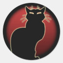 Recherche de chat de halloween autocollants Amusant