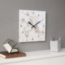 Recherche de marbre blanc horloges Élégant