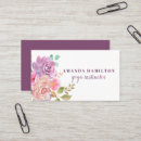Recherche de fleurs violet cartes visite Maquillage