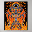 Recherche de crâne psychédélique posters Abstrait