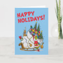 Recherche de traîneau vœux cartes Rétro vintage grinch classique