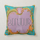 Recherche de tour eiffel vintage coussins Bonjour