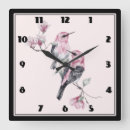 Recherche de oiseau noir horloges Fleurs