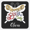 Zoek naar vlinders stickers Zwart