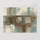 Recherche de carré abstrait cartes postales Brun