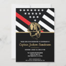 Recherche de drapeau rouge invitations Pompier pompier