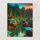 Recherche de pêcheur cartes postales Tropical