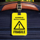 Recherche de fragile bagages étiquettes Avertissement
