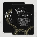 Recherche de suite mariage invitations Noir et blanc
