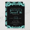 Recherche de black damask invitations Vintage