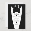 Recherche de 11x16 50ans anniversaire invitations Noir