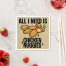 Recherche de nourriture serviettes Poulet
