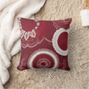 Recherche de rouge foncé coussins Blanc