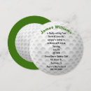 Recherche de golf de jeu invitations Golfeur