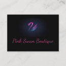 Recherche de cygnes cartes visite Noir