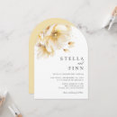Recherche de jaune mariage invitations Classique