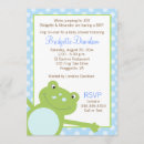 Recherche de grenouille bleue invitations Mother to be