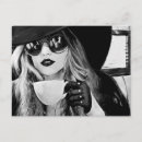 Recherche de silence cartes postales Noir