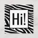 Recherche de zèbre noir et blanc cartes visite Moderne