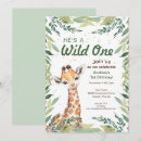 Recherche de girafe anniversaire invitations Garçon