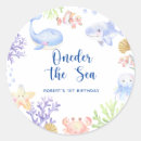 Recherche de anniversaire sous marin autocollants Aquarelle