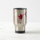 Recherche de coeur de cupidon mugs bouteilles Rouge