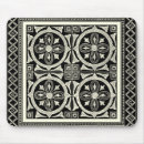 Recherche de motif mandala tapis souris Noir