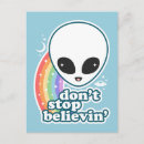 Recherche de aliens cartes postales Arc en ciel