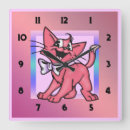 Recherche de dessin de chat horloges Chaton