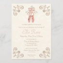 Recherche de ballet chaussures invitations Rose