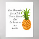Recherche de ananas drôle posters Mignon