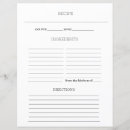Recherche de pages de recette Minimaliste